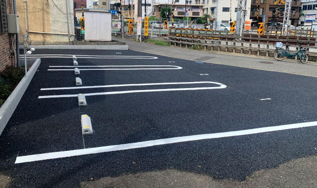 京成小岩駅から徒歩2分の月極駐車場（東京都江戸川区北小岩）です